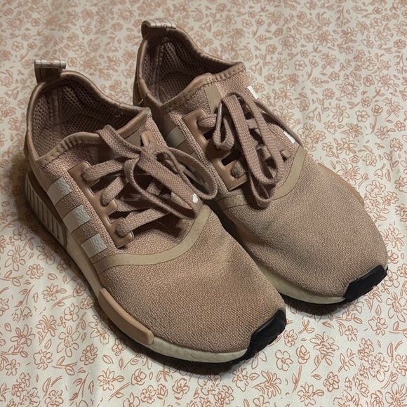 Adidas Rose-Beige Lace-Up Sneakers - Picture 1 of 7